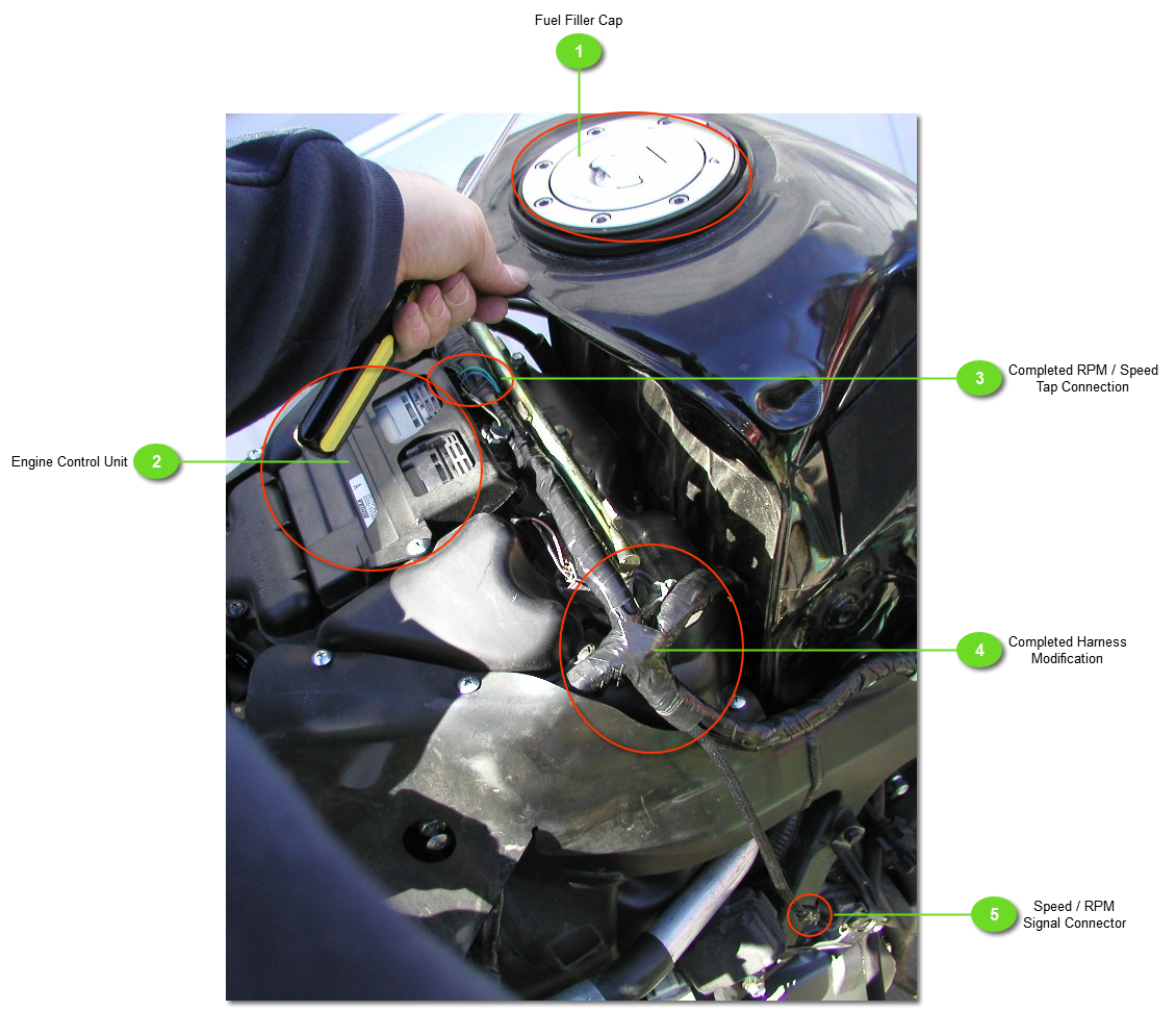 Completed Wire Harness Modification