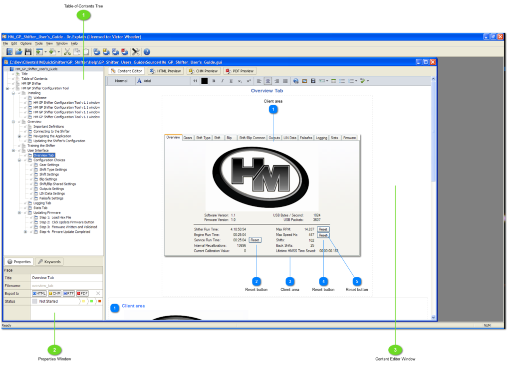 Initial Document Layout with Screenshots -- Details